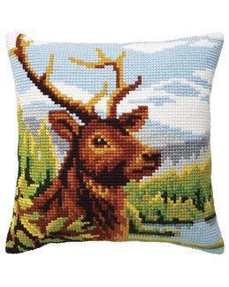 Broderikit Kudde Vid bergsfloden