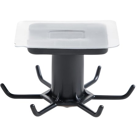 1 stk. Kjøkkenredskapskroker under skap for kjøkkenredskaper/verktøy/håndklær/kniver (svart)