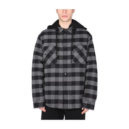 Off White, Light Jackets Grijs, Heren, Maat:L,print