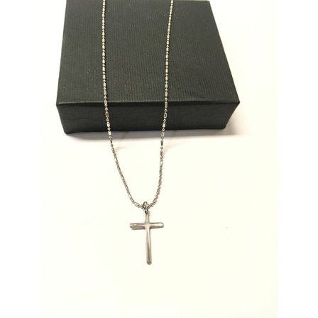 Korshalsband i Rostfritt stål som håller färgen livet ut.