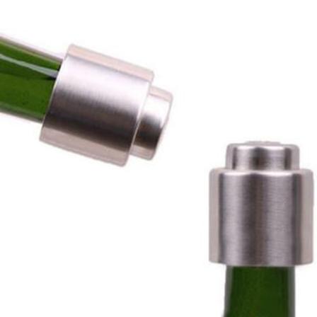 4 stk. vinstoppe og champagnestoppere, vinstoppe i rustfritt stål