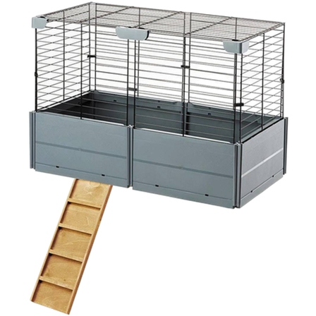 Ferplast - Multipla takutvidelse grå 37x72x50 cm - Smådyr - Bur og transport - Kaninbur & marsvinbur - ZOO.no