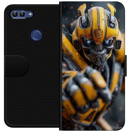 Huawei P smart Plånboksfodral Bumblebee-roboten Transformers gul mecha action sci fi krigare detaljerad cyberpunk hjälte maskin rustning film karakt