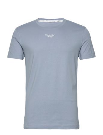 Stacked Logo Tee T-shirts Short-sleeved Blå Calvin Klein Jeans