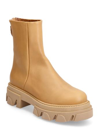 Maryann Bootie Shoes Boots Ankle Boots Ankle Boot - Flat Beige Steve Madden*Betinget Tilbud
