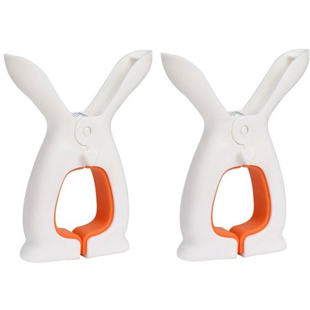 Plastklädnypor - Hållbara klädnypor för lakan och filtar - 2-pack - Halkfria och användarvänliga