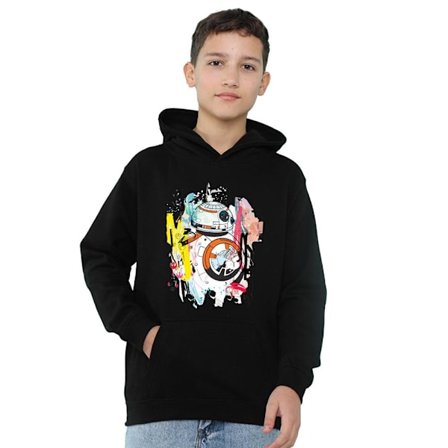 Star Wars Barn/Ungdom BB-8 Abstrakt Hoodie 12-13 År Marinblå