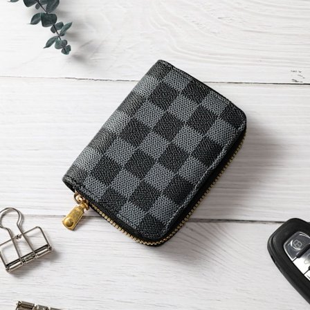 Dame Kreditkort Lang Pung Mode Mønt Håndtaske Pose Tegnebog - FARVE: Sort1