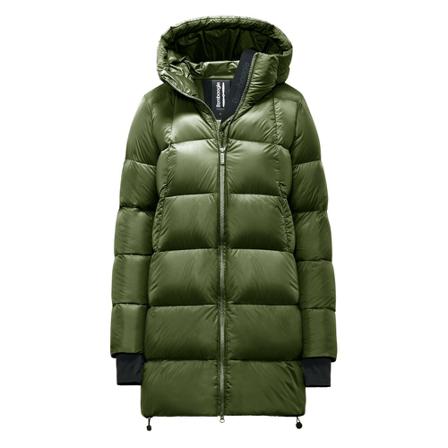 BomBoogie Down Jacket in Bright Nylon - Stockholm Long Down Jacket , Groen , Dames , Maat: 2XL