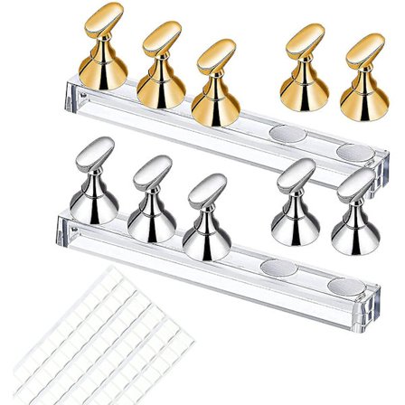 2 Sarjaa Manikyyri Kynsi Taide Näyttöjalusta, Kynsi Harjoittelu Näyttöjalustat, 90 Kappaletta