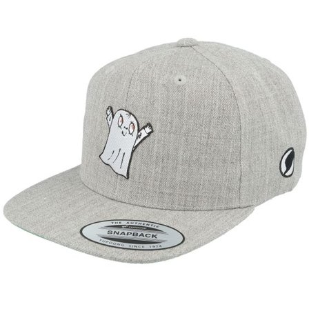 Lilla Spöket Laban - Grå snapback Keps - "Kids Laban Heather Grey Snapback " @ Hatstore