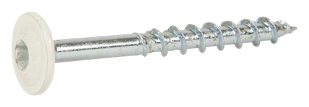 ESSVE 113206 Puuruuvi 6 mm Ø , WAF, valkoinen, FZB, 100 kpl 60 mm, Kiinnitys