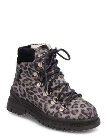 Boots - Flat - With Lace And Zip ANGULUS Grey