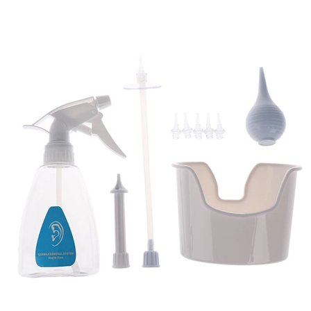 1 Set Kapacitet Barn Vuxna Barn Bärbar Rengöring Tvättmaskin Flaska Sköljverktyg Öronvaxborttagare Bevattningssats