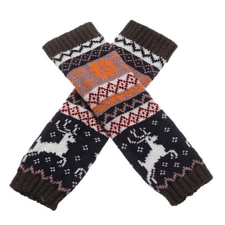 Fingerløse lange hansker Armdekselhansker FARGE 4 FARGE 4