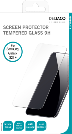 Deltaco screen protector, Samsung Galaxy S23+, 2.5D Full coverage
