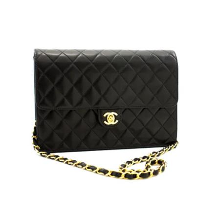 Chanel Vintage, Pre-owned Leather chanel-bags Zwart, Dames, Maat:ONE Size,leer