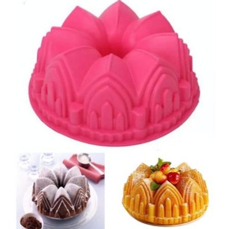 Black Friday Bakeform, Sukkerbrødform, Silikonform - Slott / Tårn rosa pink