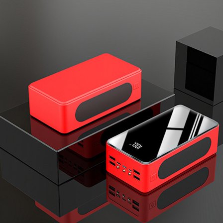 60000 mAh Power Bank Kannettava aurinkolaturi Langaton ulkoinen akku LED-valolla Vedenpitävä suurikapasiteettinen ulkokäyttöön tarkoitettu 