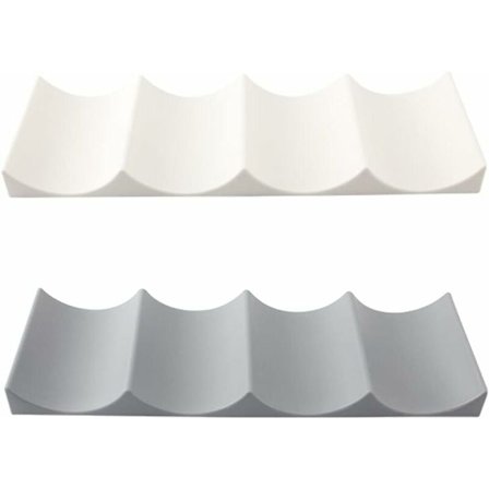 Jääkaapin pulloteline 2 kpl Pullon säilytysalusta Pinottava Muovi