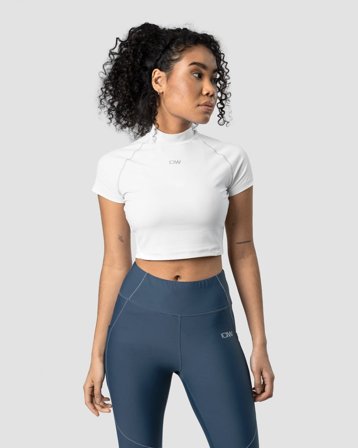 ICANIWILL - Mercury Cropped T-shirt Wmn White - Dame - ICIW