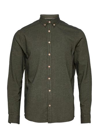 Dean Diego Cotton Shirt Skjorta Casual Grön Kronstadt