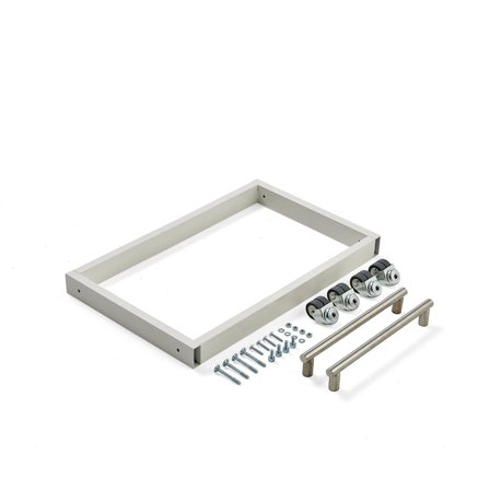 Wheel set for library bookshelves STORY, add-on unit, single-sided