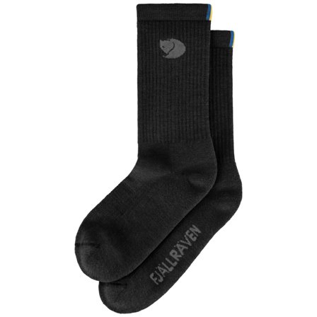Fjällräven Wool Sock 39-41 (M) - Lapset - Black - Muut-varusteet