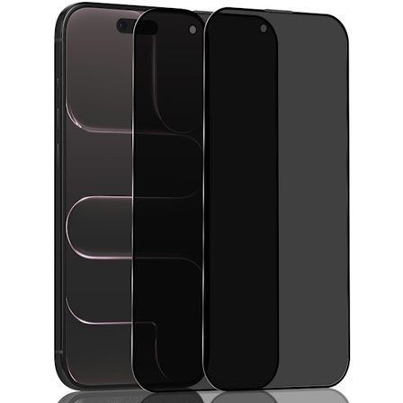 2-Pack iPhone 17 Air Privacy Skærmbeskyttelse - Hærdet Glas 9H - Super kvalitet 3D