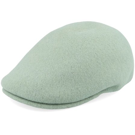Kangol - Grøn flatcap Kasket - Kg Seamless Wool 507 Sage Green Flat Cap @ Hatstore