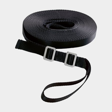 Veiligheidslijn voor dek Baltic, 12 meter, geschikt voor boten tot 12 meter (39 voet), Zwart, met lus