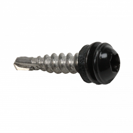 Heco 9620018 Vindskiveskruv 4,8 x 25mm, 100-pack Svart, Infästning