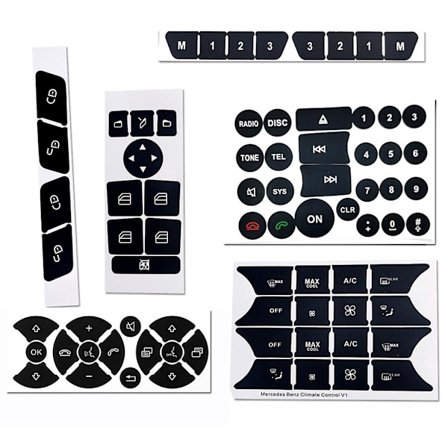 PVC-sisustusautokytkimen nupin korjaus tarra W204 S204 C204 R172 W218 W212 C207 A207 R231 W176 W246 X204 (FMY)