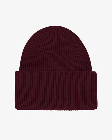 Merino Wool Hat - Oxblood Red