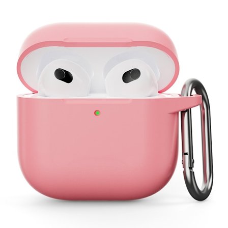 SKALO AirPods 4 Ultratyndt silikonecover - Pink