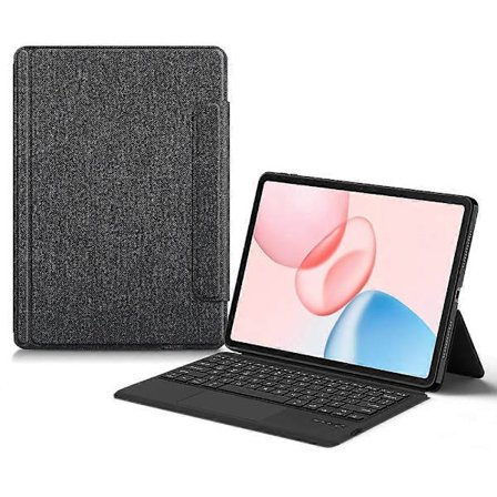 Læderetui til Honor Pad 10 + Touchpad Bluetooth-kompatibelt tastatur med baggrundsbelysning