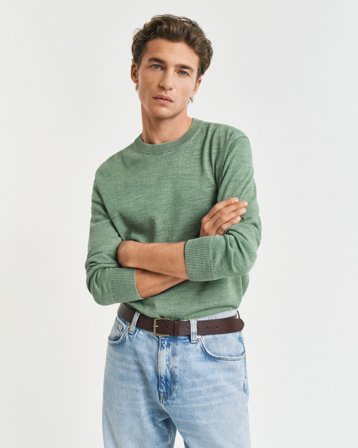 GANT Herren Sunfaded Rundhalspullover (5XL) Grün