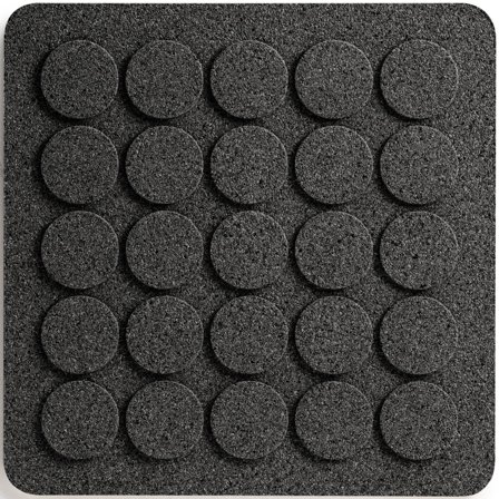 Born in sweden Square Dots pannunalunen, musta korkki