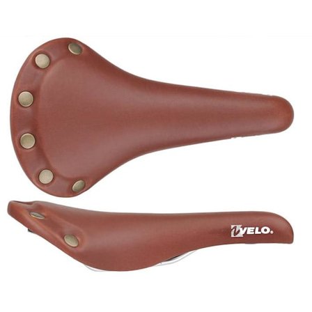 Klassisk Brun Cykelsadel til Fixed Gear - VELO Design
