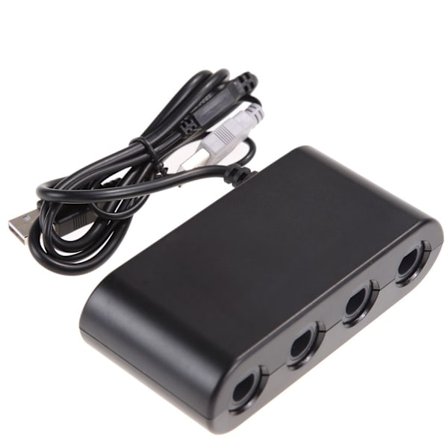 Gamecube Controller Adapter för Wii U Anslut upp till fyra Gamecube Controllers