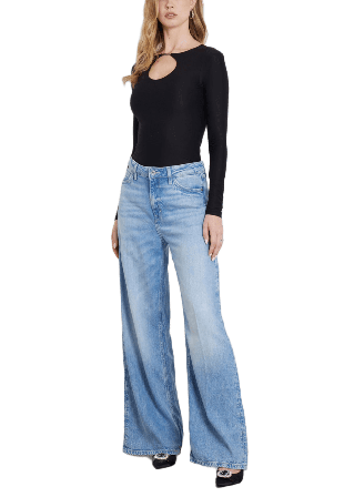 Guess Ls Amira Logo Placke Shirt Skjortor Dam Svart M