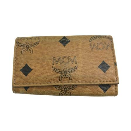 MCM Pre-owned, Classic Keyholder Bruin, Dames, Maat:ONE Size,leer