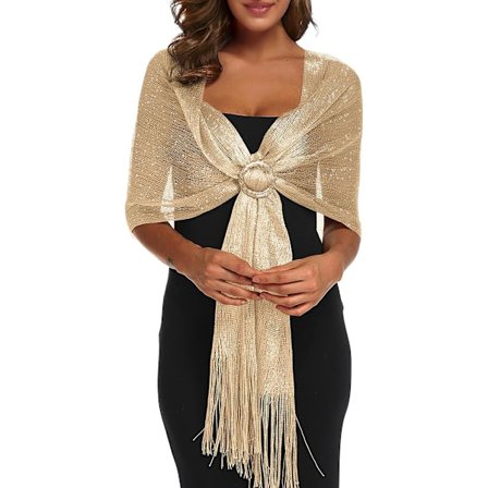 Sjal og tørklæde aftenkjoler, damesjaler, aftenkjoler med spænder, brudepigerkjoler