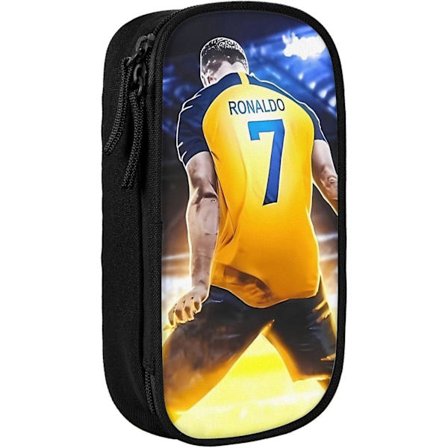 Ronaldo #7 Penal med stor kapasitet for kontor og skole, stor oppbevaringsveske, poseholder, sminkeveske for voksne
