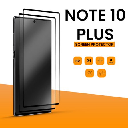 2-Pack Samsung Note 10 Plus - 9H Härdat Glass - Top Kvalitet -HD