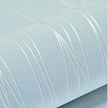 Moderni minimalistinen kuvioitu 3D-tapettirullat, kiiltävä metallinen raitakuvioitu tekstuuriparviraidallinen seinäpäällyste (sininen 53X1000cm), 