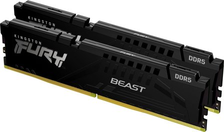 Kingston FURY Beast - DDR5 - sett - 32 GB: 2 x 16 GB - DIMM 288-pin - 5600 MHz / PC5-44800 - ikke-bufret