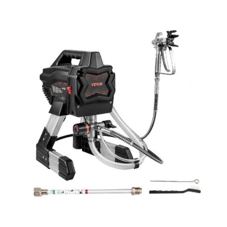 650W Stativ Airless Färg Sprayer Elektrisk Professionell Pulverbeläggning Maskin 1,1 L/min för Möbler Gård Vägg Sprayning