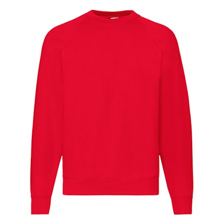 Fruit Of The Loom Raglanärm Belcoro Sweatshirt L Röd