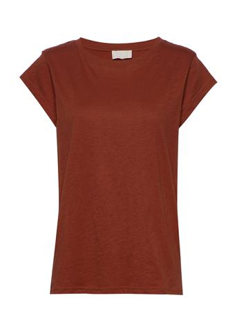 Leti T-Shirt T-shirts & Tops Short-sleeved Burgundy Minus